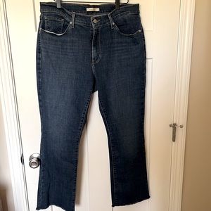 Levi Strauss raw hem classic bootcut size 16 (short) jeans